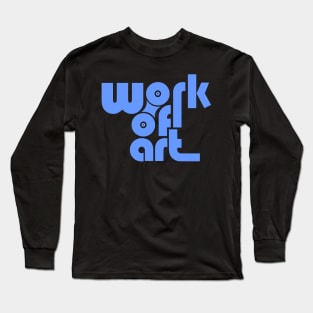 Work Of Art - Blue Long Sleeve T-Shirt